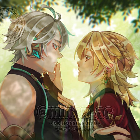 Couple Headshot (complex background)